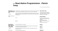 Desktop Screenshot of blog.patricktresp.de