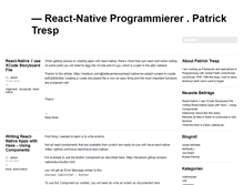 Tablet Screenshot of blog.patricktresp.de